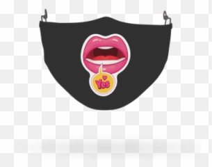 Sexy Lips u0027Hungry Girlu0027 Face Covering Print 12 - Celebrity For Adult Emoji