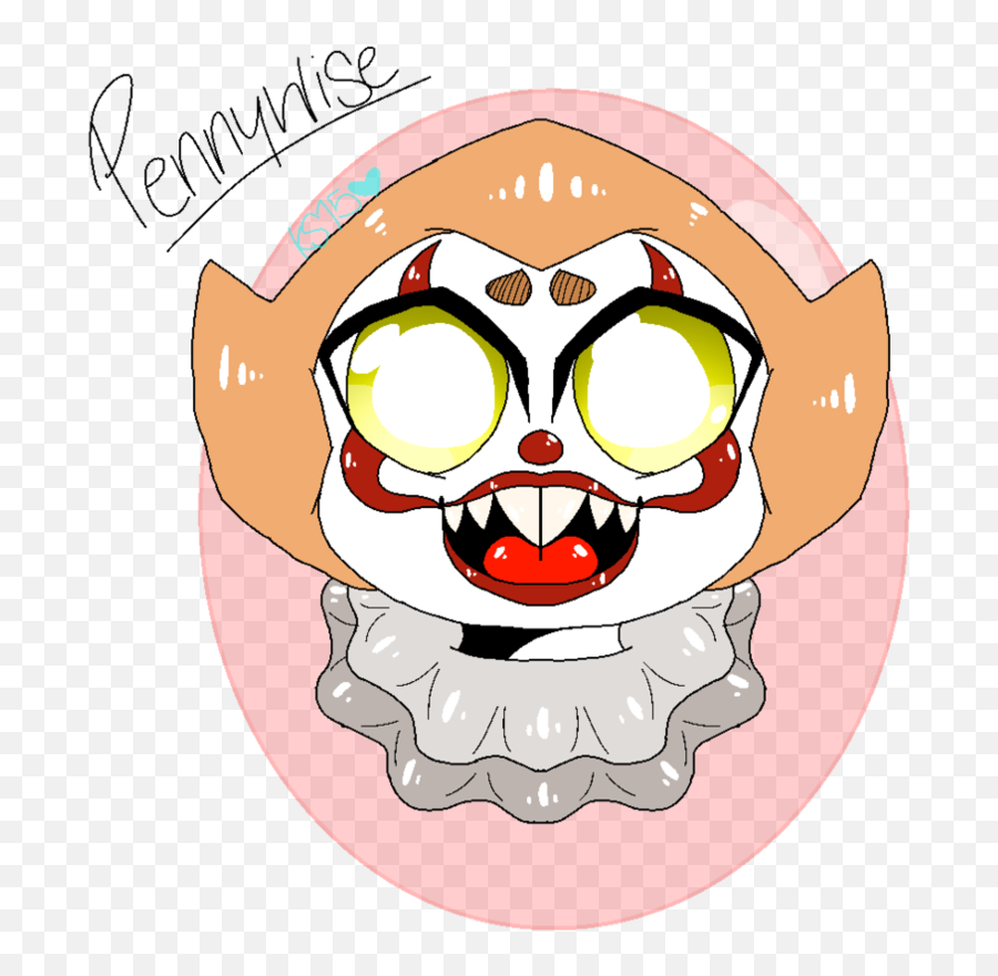 Pennywise The Adorable Clown By - Cute Cartoon Pennywise Drawing Emoji,Pennywise Emoji