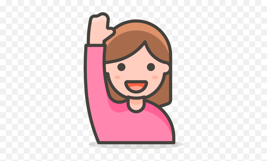 Woman Raising Hand Free Icon Of 780 Free Vector Emoji - Woman Raising Hand Clipart,Raised Hands Emoji