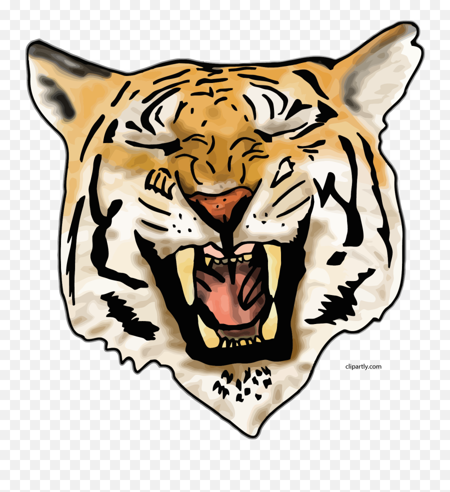Laugh Tiger Face Clipart Png - Tiger Laughing Png Emoji,Tiger Face Emoji