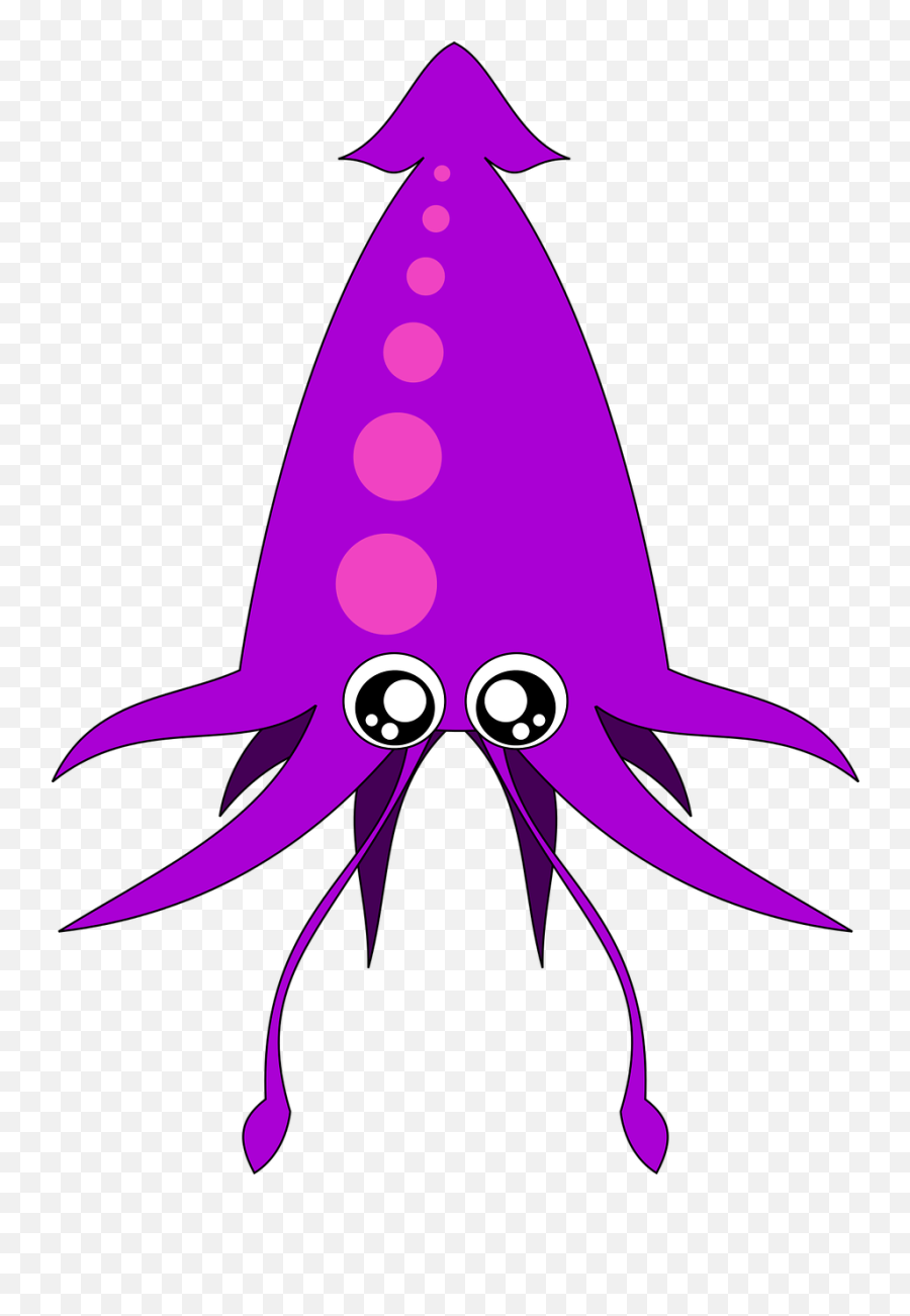 Kawaii Squid Animal Illustration Drawing - Rust Fearless Concurrency Meme Emoji,Kawaii Emoticon