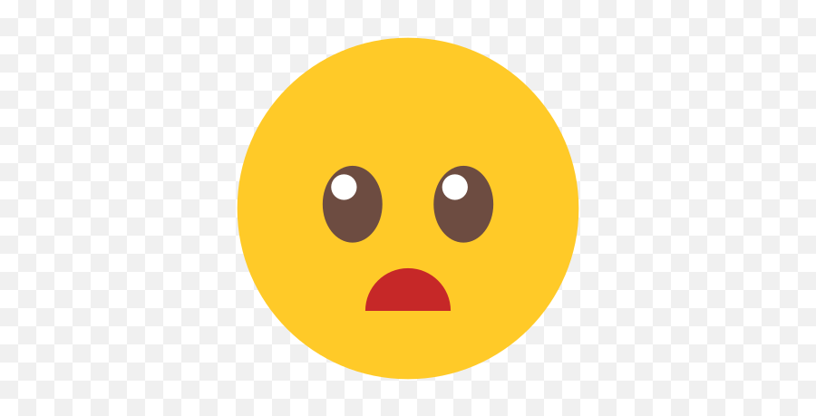 Surprised Icon - Smiley Emoji,Startled Emoji
