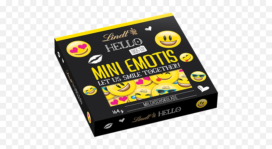 Lindt Hello Mini Emotis Gift Box - Lindt Hello Mini Emotis Emoji,Emoji Chocolates