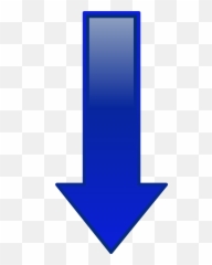 Pointing Down Symbol - Blue Arrow Png Emoji