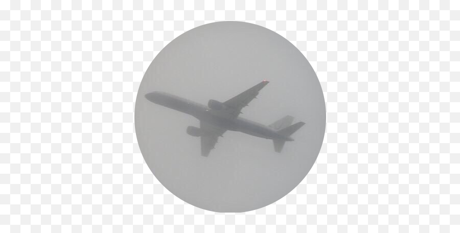 Aesthetic Grey Gray Plane Circle - Boeing 767 Emoji,Clock Plane Emoji