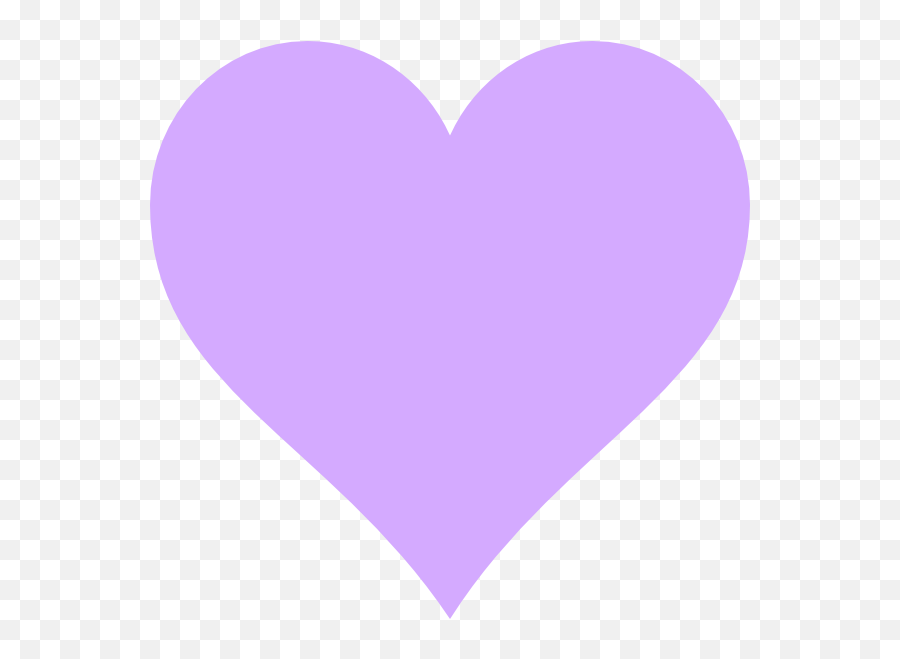 Lilac Heart - Purple Hearts Clipart Emoji,Purple Heart Emoji Pillow