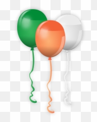 Balloons Ireland Irish Paddy Eire - Shamrock Clipart Transparent Background Emoji