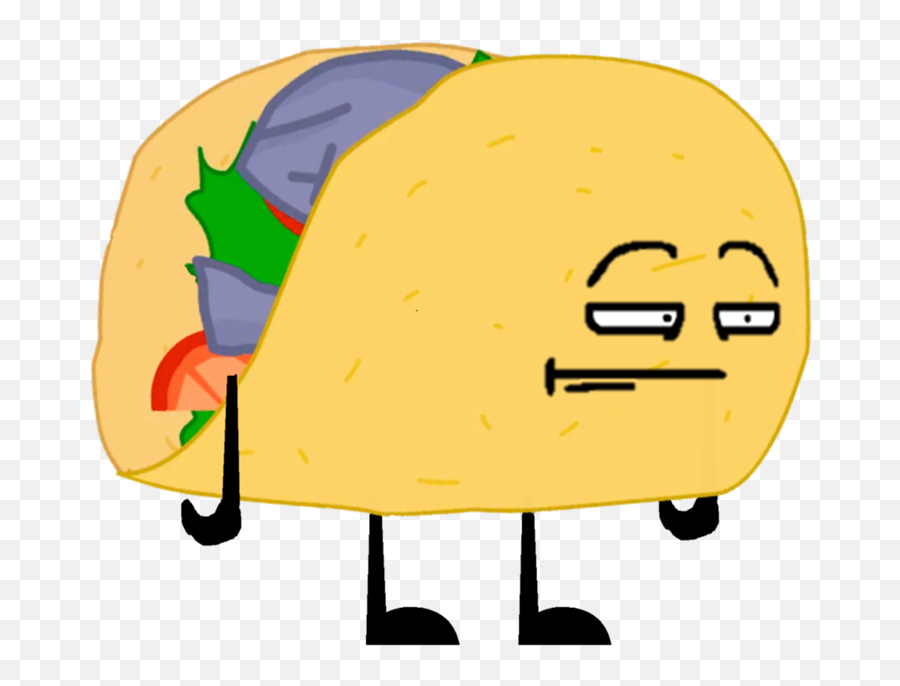 Bfdi Taco Pose 3 - Cartoon Tacos Emoji,Taco Emoji Transparent