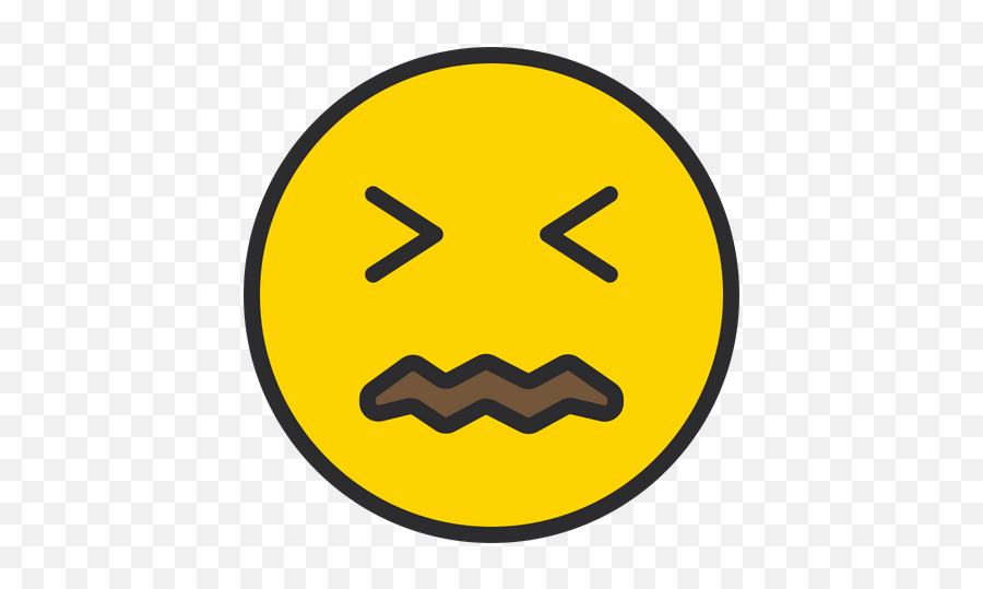 Confounded Face Emoji Icon Of Colored Outline Style - Evil Clipart,Confounded Emoji