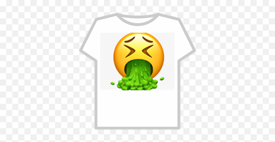 Throw Up Emoji Shirt - Transparent Background Barf Emoji,Throw Up Emoji