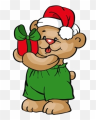Christmas Teddy Bear Cute Teddy Bears - Cute Christmas Teddy Bear Clip Art Emoji,Santa Sleigh Emoji