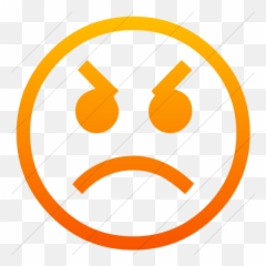 Classic Emoticons Angry Face Icon - Emoji