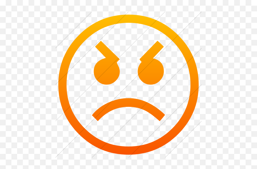 Classic Emoticons Angry Face Icon - Emoticon Emoji,Angry Face Emoticon Text