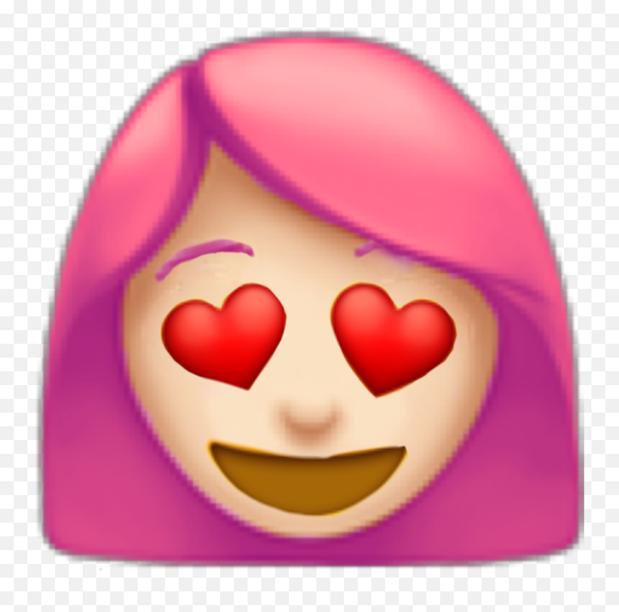 Love Emoji Heart Hearteyes Loveemoji Heartemoji - Ios Iphone Girl Emoji,Heart Eyed Emoji