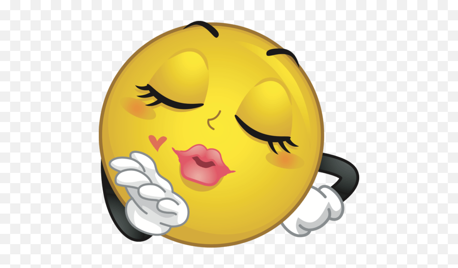 Mq Yellow Emoji Emojis Kiss - Emoji Gifs Love,Kiss Emoji