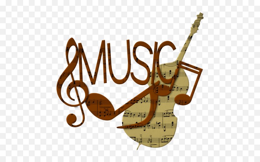 Musique - Music Clipart Full Size Clipart 1384469 Tube Png Instrument De Musique Emoji,Song Notes Emoji