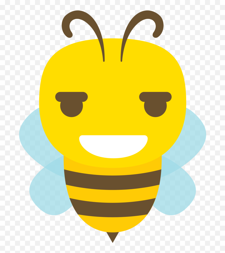 Free Emoji Bee Cartoon Laugh Png With - Drawing,Imma Bee Emoji