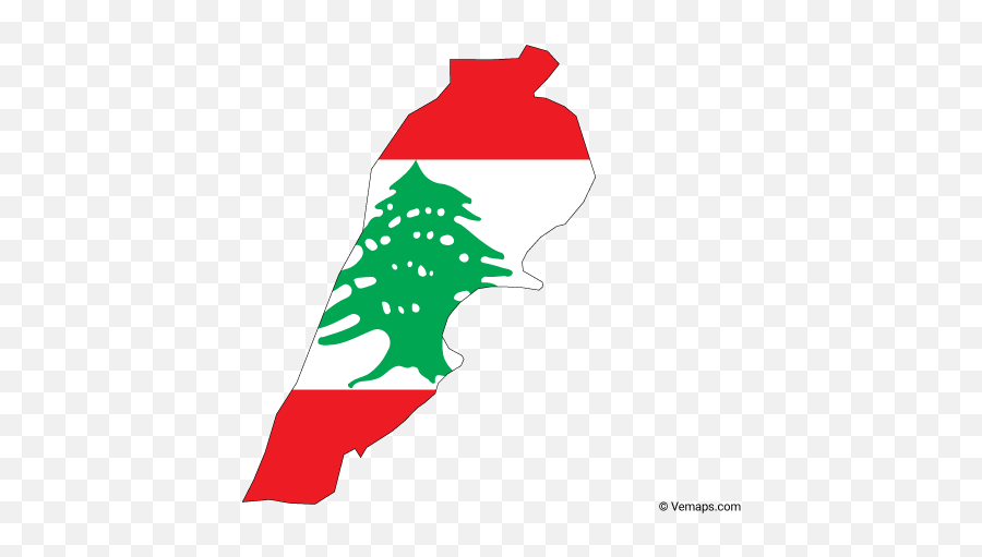 Flag Map Of Lebanon - Lebanon Map And Flag Emoji,Swedish Flag Emoji