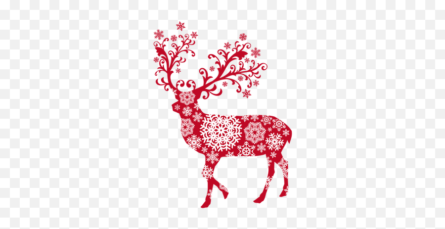 Really Christmas - Inbetweenitall Reindeer With Snowflakes Emoji,Reindeer Emoji