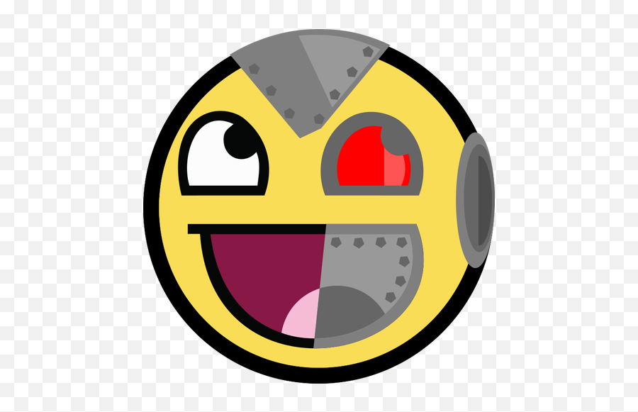 Awesome Cyborg Smiley - Cyborg Clipart Emoji,Smiley Emoji