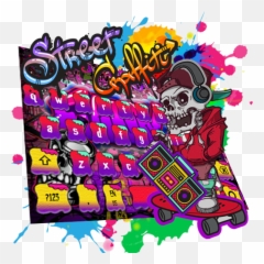 Amazoncom Street Graffiti Rock Skull keyboard Theme - Keyboard Teme Emoji