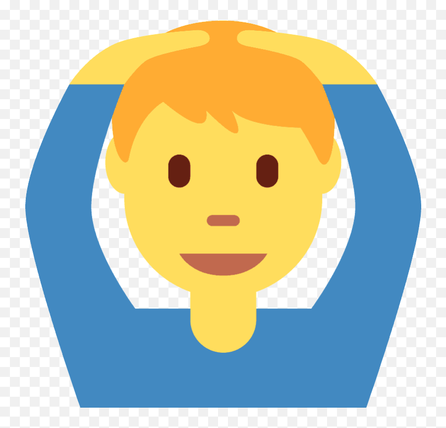 Man Gesturing Ok Emoji Clipart Free Download Transparent - Happy,Okay Emoticon