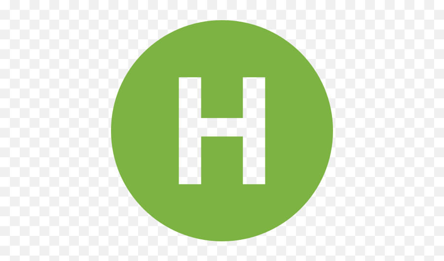 Eo Circle Light - H In A Blue Circle Emoji,(h) Emoji