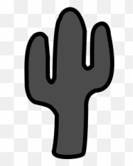 Free Cactus Plant Vectors - Cactus Clipart Black And White Emoji,Origami Emoji