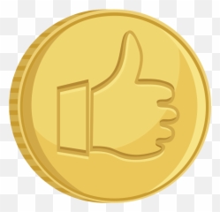 Thumbs Up Thumb Up Clip Art At Vector - Coin With Transparent Background Emoji,Emoticons Thumbs Up