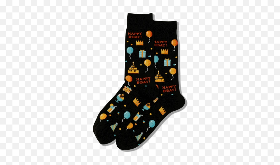 Mens Happy Birthday Crew Socks - Sock Emoji,Leprechaun Emoji