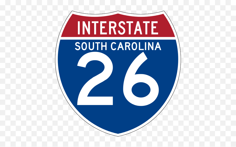 I - 26 Interstate Emoji,South Carolina Emoji
