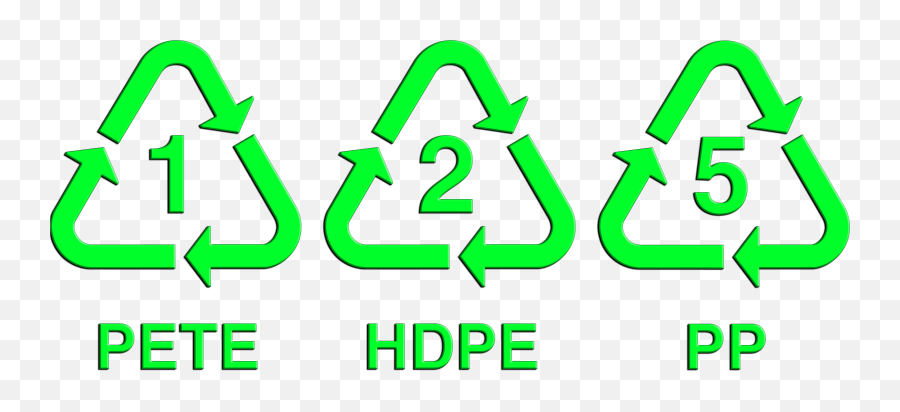 Recycling 1 - Plastics 1 2 5 Emoji,Recycle Emoji