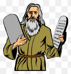 Moses Clipart Twice - And Ten Commandments Emoji