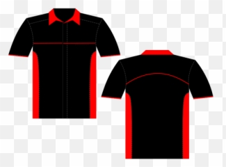 Shirt View - Black And Red Collar T Emoji