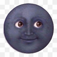 Emoji Luna Tumblr Lunita Moon Png - Transparent Background