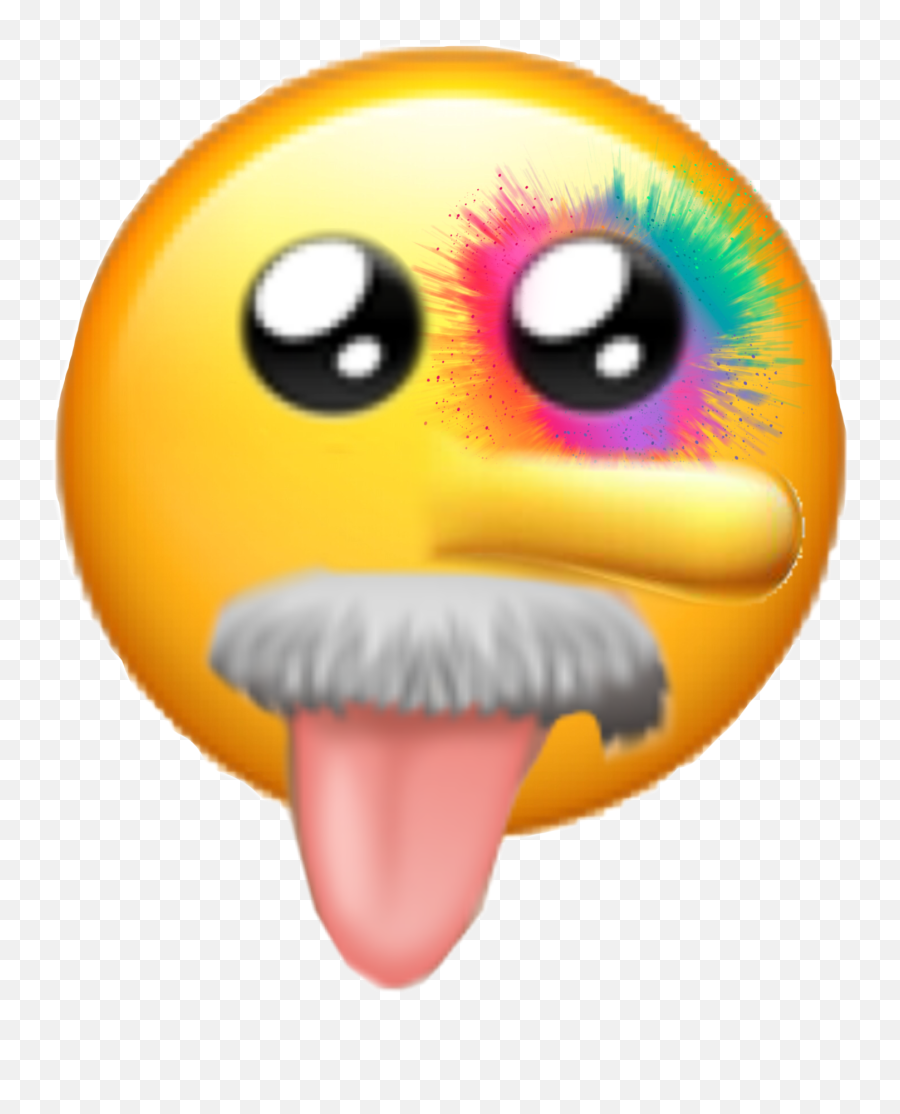 Make It Viral Crazy Emoji Rainbow - Smiley,Crazy Eye Emoji