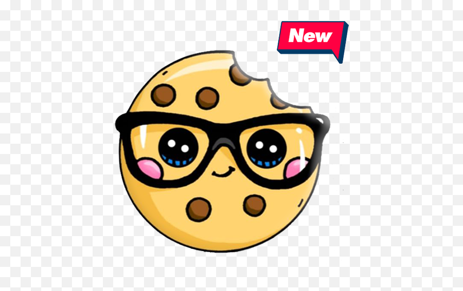 Yummy Food Stickers For Free - Cookie With Face Clip Art Emoji,Emoji Yummy