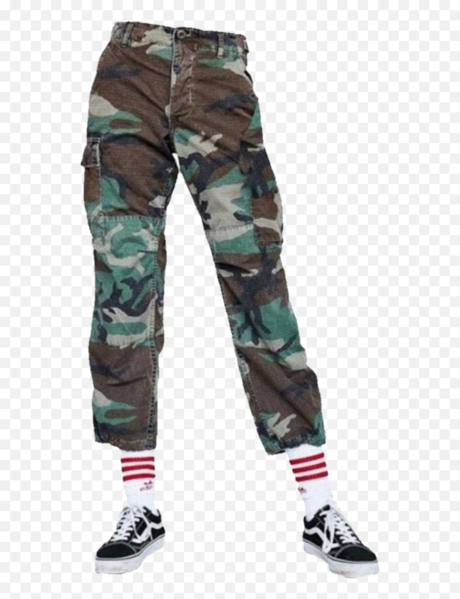 Pants Jeans Bottoms Camouflage Camo Socks Sock Vans Leg - Pocket Emoji,Face Pants Emoji