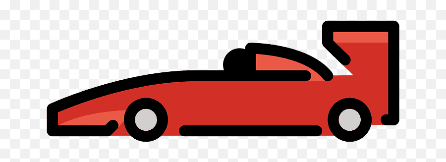Racing Car Emoji Clipart - Car Emoji Sports,Emoji Cars
