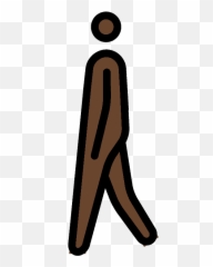 Person Walking Emoji Clipart - De Personne Qui Marche,Emoji Qui
