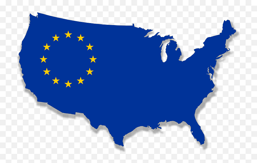 Us Europe Flag Map Clipart Free Download Transparent Png - Blank Wikipedia Us Map Emoji,Usa Emoji Map