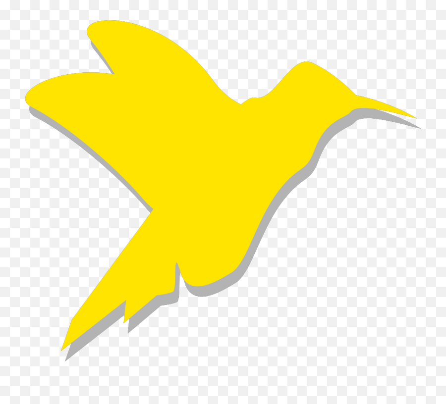 Yellow Hummingbird Silhouette Png Svg Clip Art For Web - Warna Kuning Dan Hitam Emoji,Hummingbird Emoji