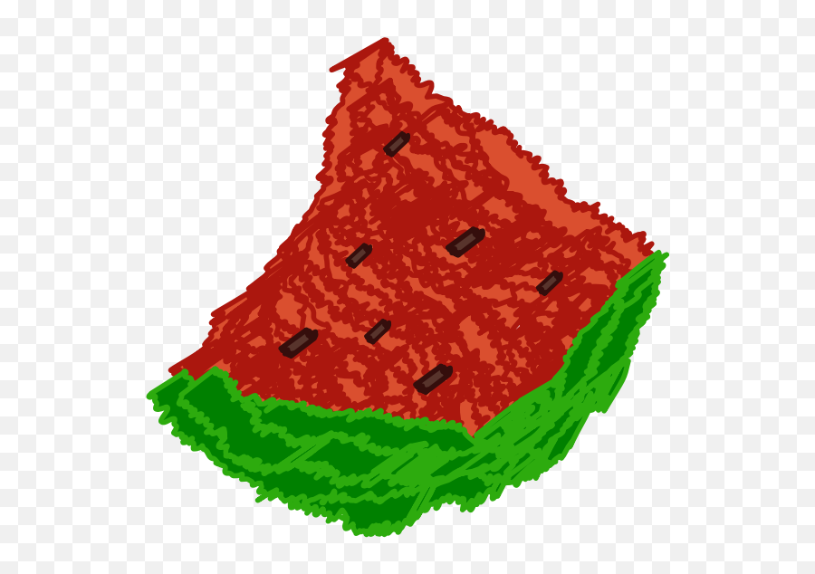 Rough Watermelon - Illustration Emoji,Apple Gun Emoji