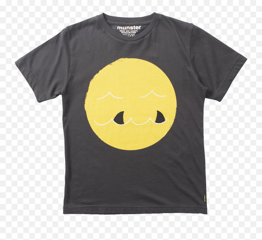 Munster Kids Shark Tooth Tee - Orange Plus Emoji,Shark Emoticon