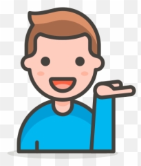 Man Tipping Hand Free Icon Of 780 - Man Shrugging Icon Png Emoji,Emoji With Hand On Chin