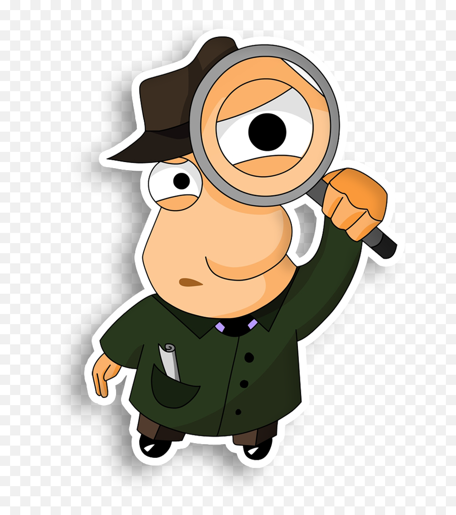 Download Detective Glass Magnifying Private Investigator Png - Investigator Magnifying Glass Png Emoji,Emoji Girl Magnifying Glass Earth