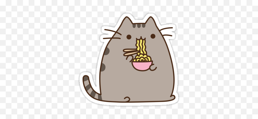 Pusheen Noodles Stickers - Pusheen Stickers Emoji,Pusheen The Cat Emoji