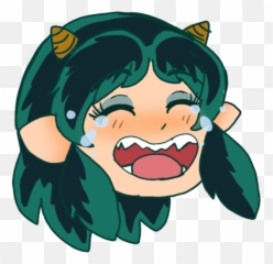 Lum Urusei Yatsura - Lum Think Emoji,Oni Emoji