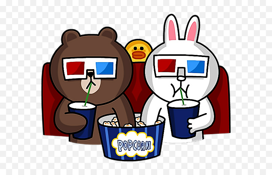 Pin - Brown And Cony Movie Emoji,Emoji Bear