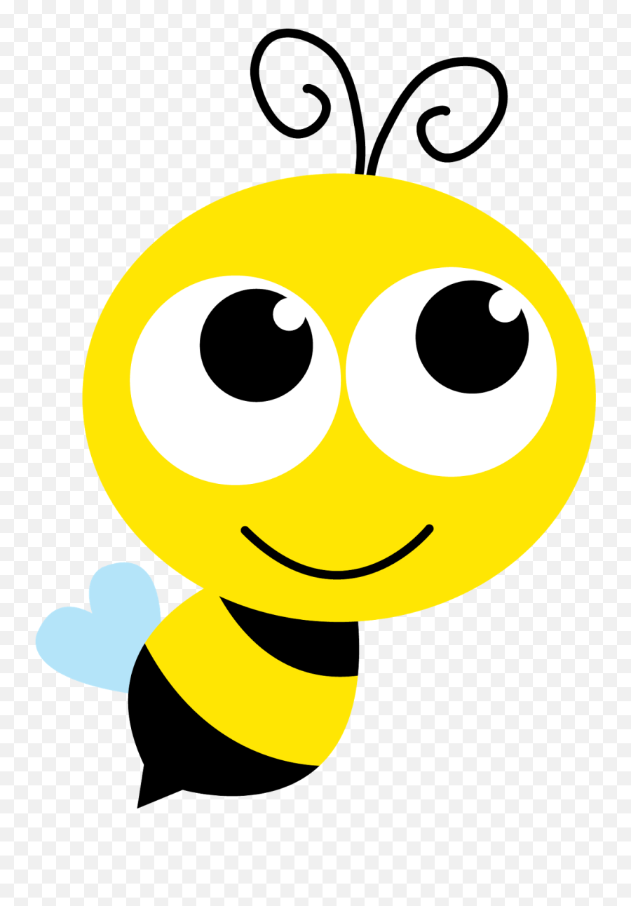 Bee Clipart Face Picture - Abelhinha Clipart Emoji,Bee Emoticon